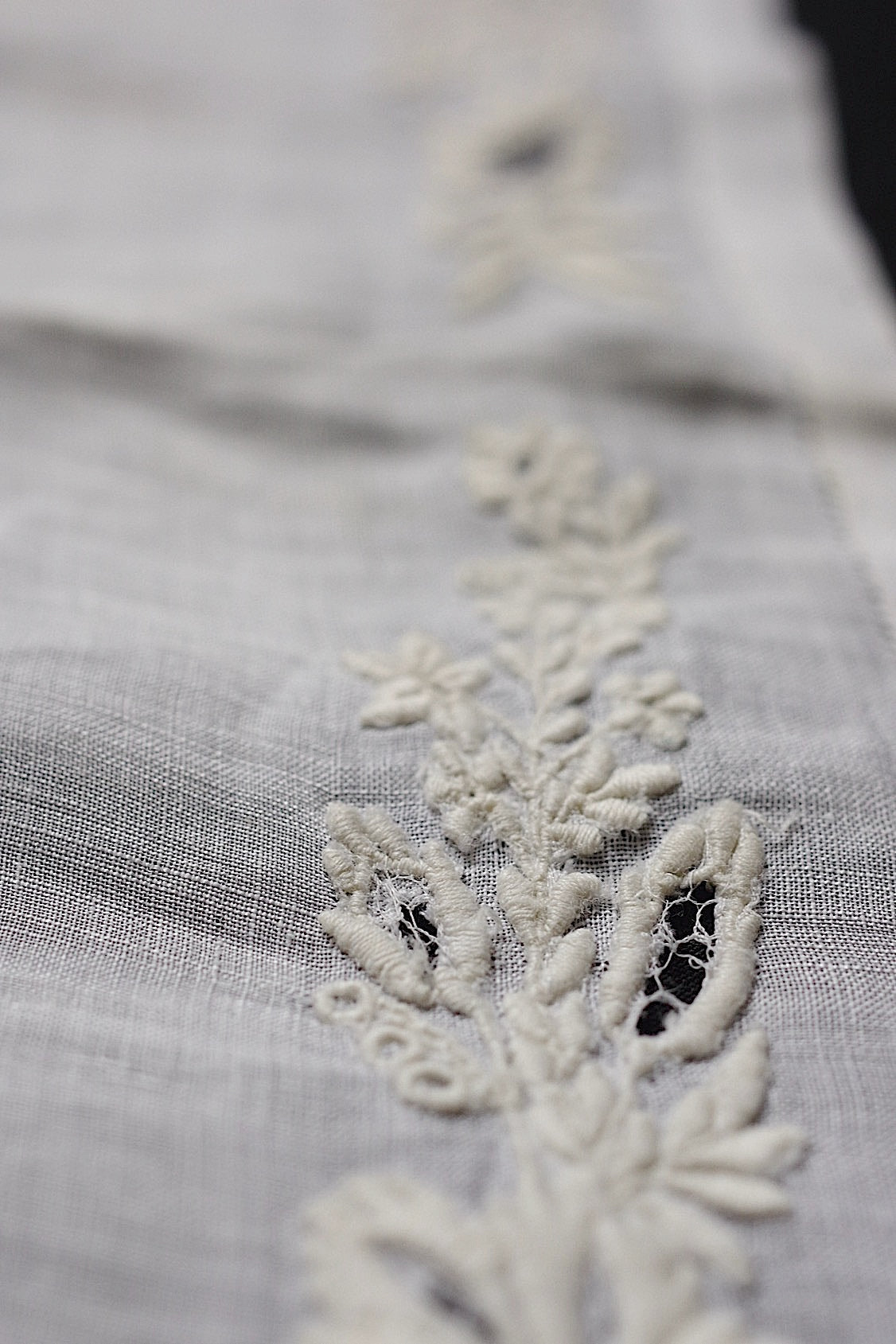 アンティークレース dentelle antique mouchoir 刺繍生地 lots 1 .FR a l'epoque