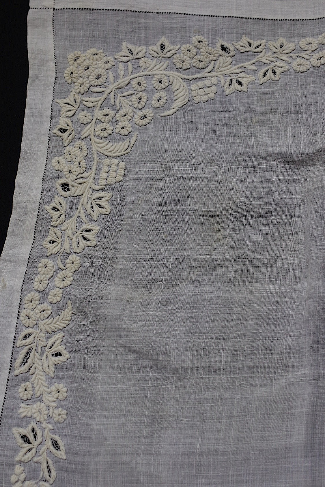 アンティークレース dentelle antique mouchoir 刺繍生地 lots 1 .FR a l'epoque