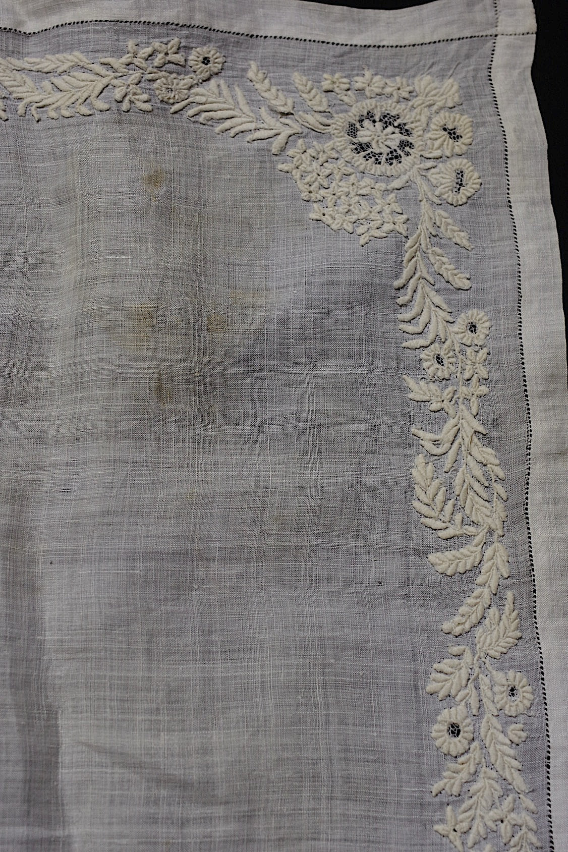 アンティークレース dentelle antique mouchoir 刺繍生地 lots 1 .FR a l'epoque