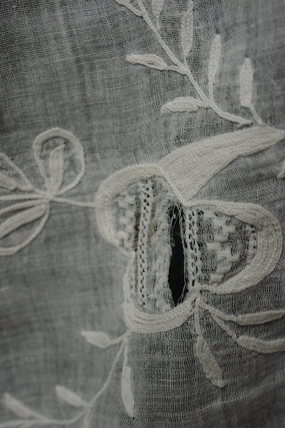 アンティークレース dentelle antique fichu 刺繍生地 lots 2 .FR a l'epoque