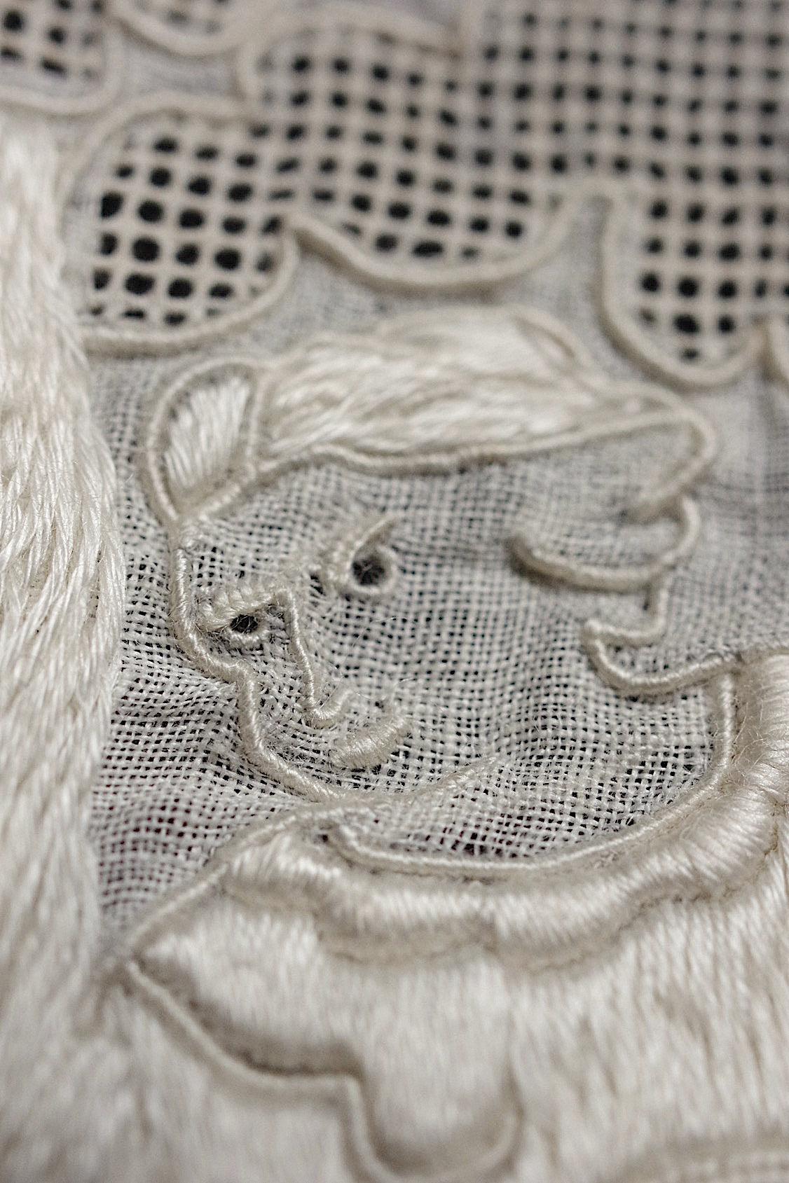 アンティークレース dentelle antique 刺繍ハギレ .FR a l'epoque