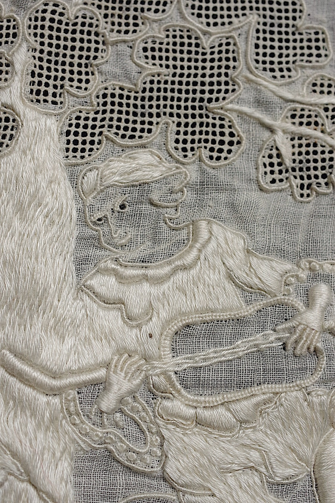 アンティークレース dentelle antique 刺繍ハギレ .FR a l'epoque