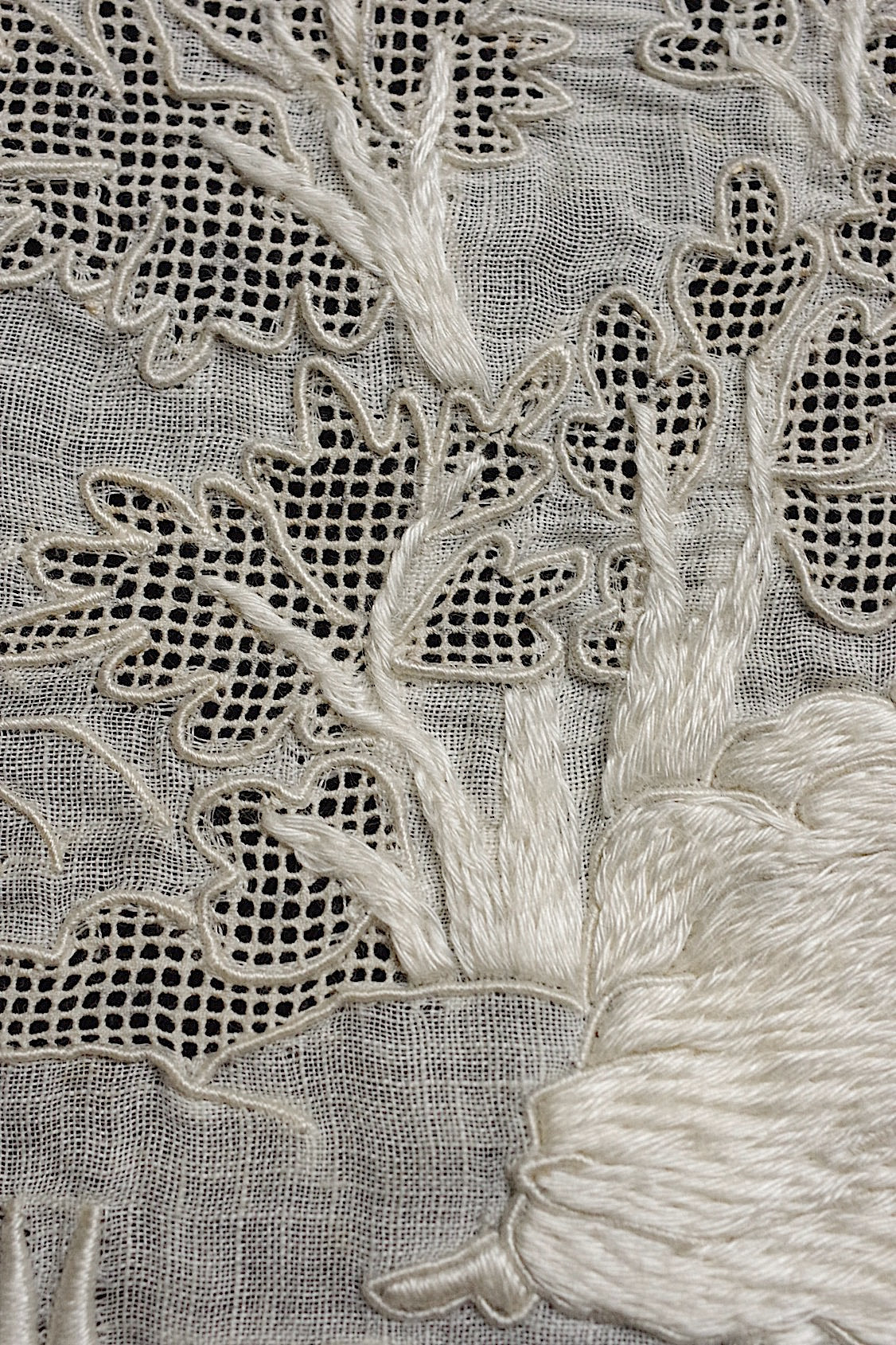 アンティークレース dentelle antique 刺繍ハギレ .FR a l'epoque