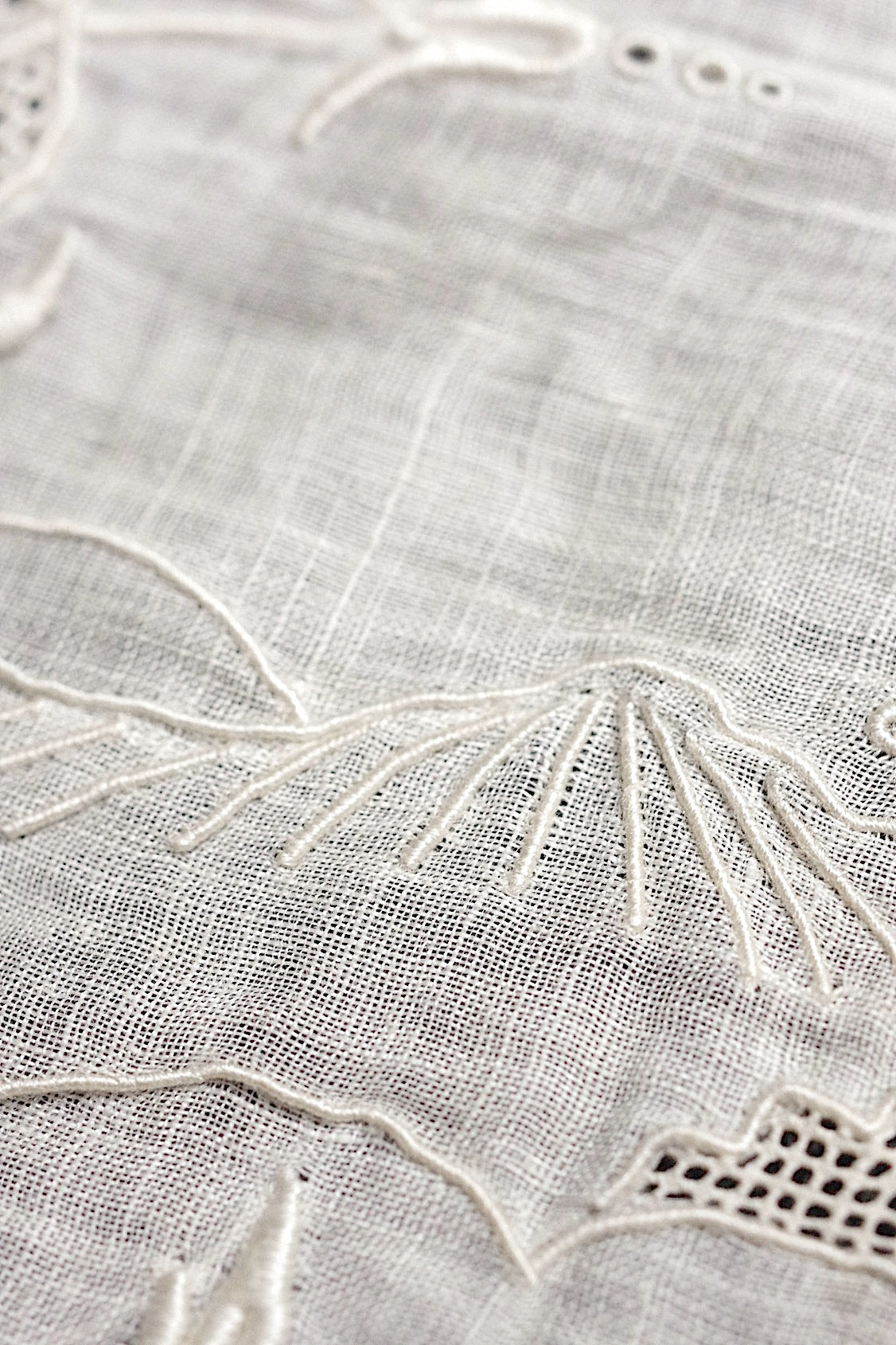 アンティークレース dentelle antique 刺繍ハギレ .FR a l'epoque