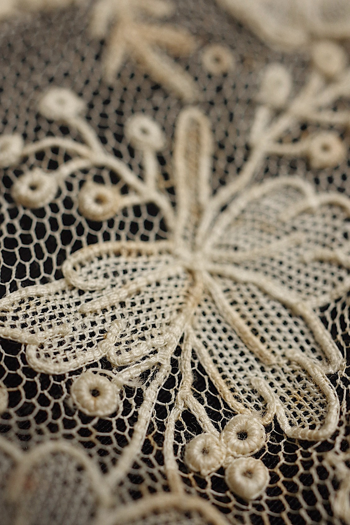 アンティークレース dentelle antique ホニトン ブリュクセルMIXモチーフ .FR a l'epoque