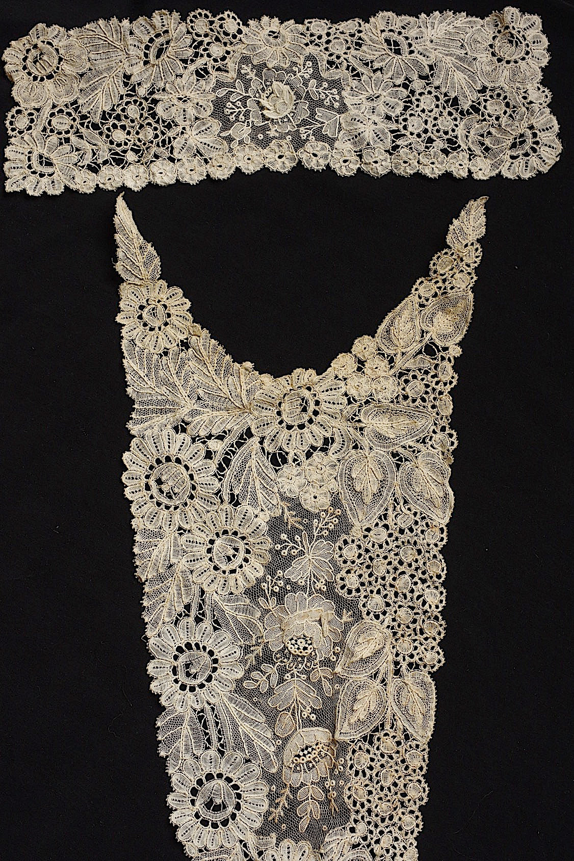 アンティークレース dentelle antique ホニトン ブリュクセルMIXモチーフ .FR a l'epoque