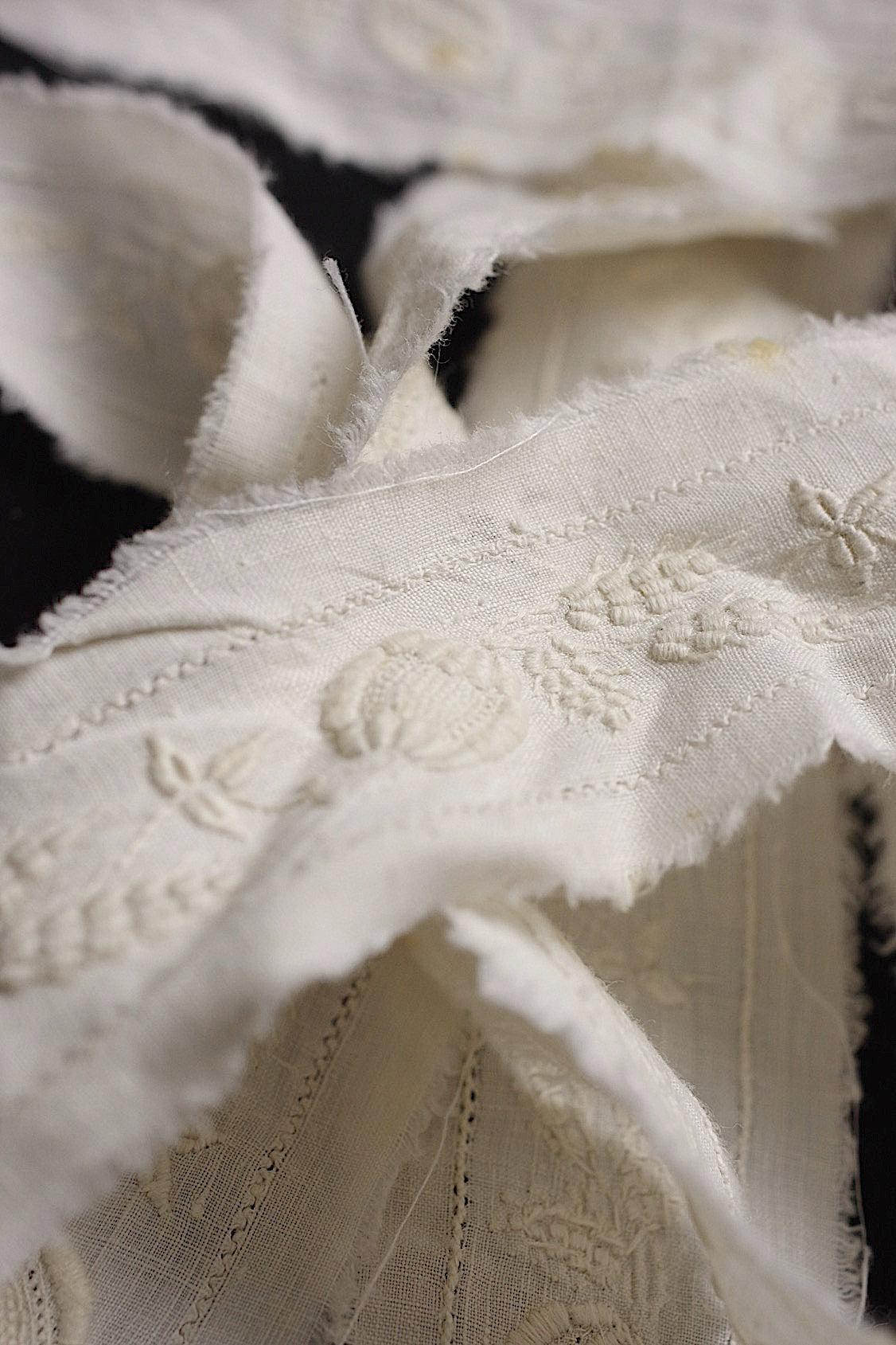 アンティークレース dentelle antique 207cm .FR a l'epoque