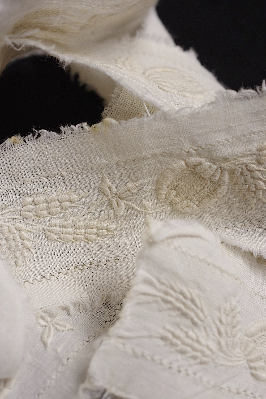 アンティークレース dentelle antique 207cm .FR a l'epoque