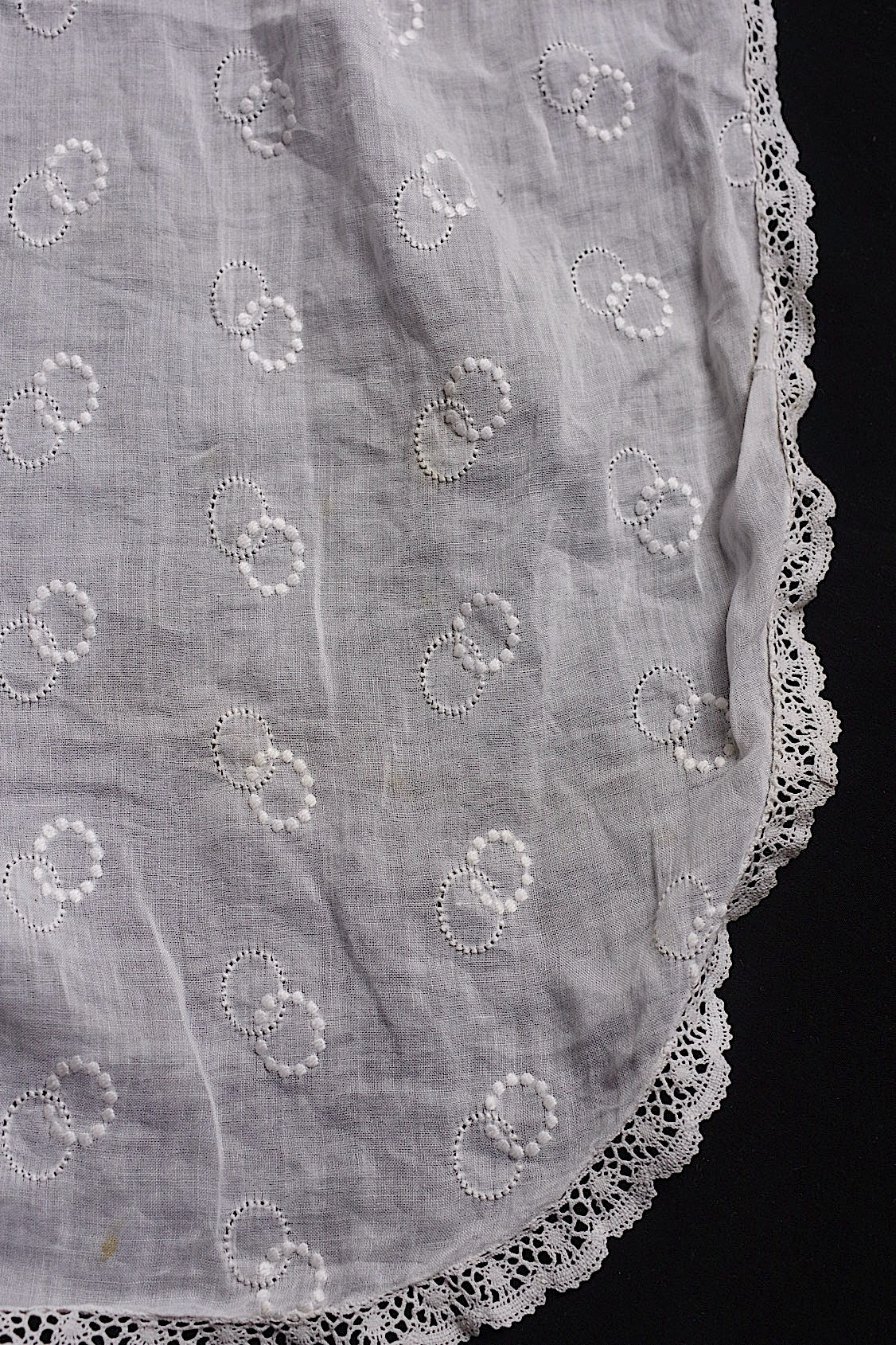 アンティークレース dentelle antique エプロン2つ .FR a l'epoque