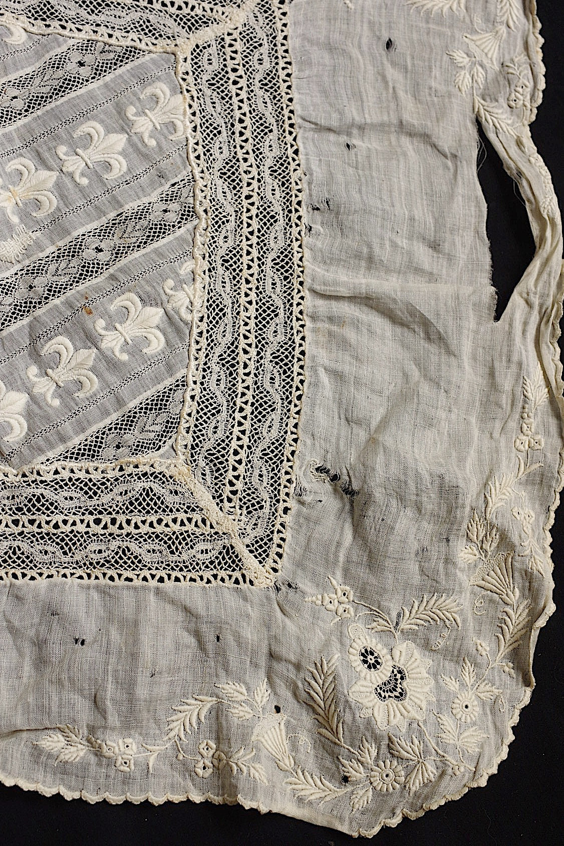 アンティークレース dentelle antique 刺繍 lot1 .FR a l'epoque