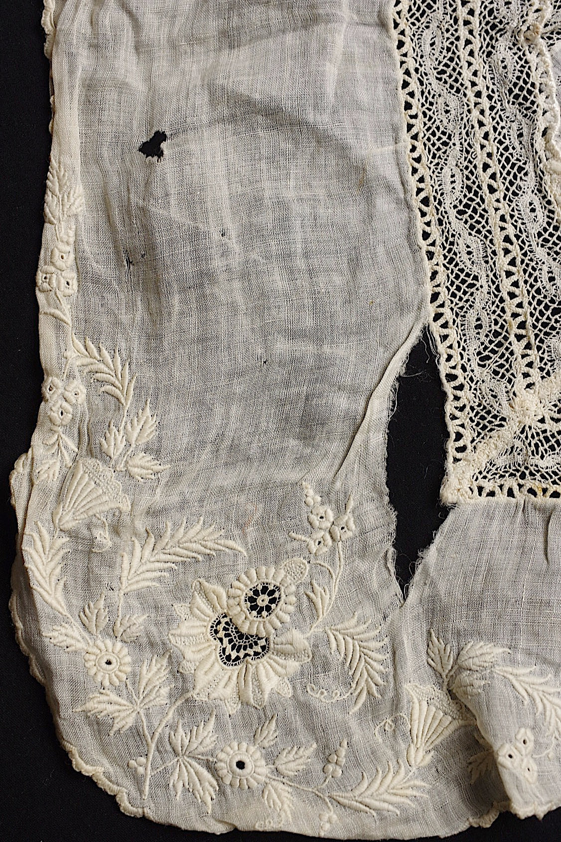 アンティークレース dentelle antique 刺繍 lot1 .FR a l'epoque