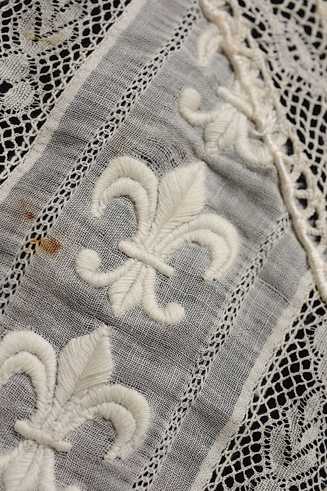 アンティークレース dentelle antique 刺繍 lot1 .FR a l'epoque