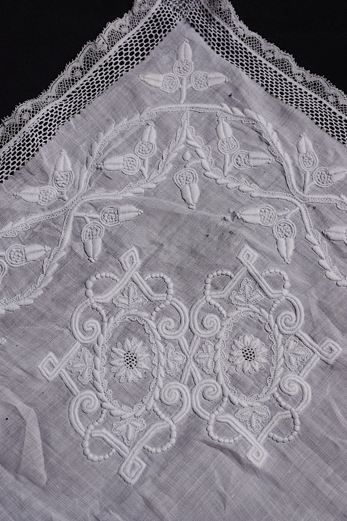 アンティークレース dentelle antique 刺繍 lot1 .FR a l'epoque