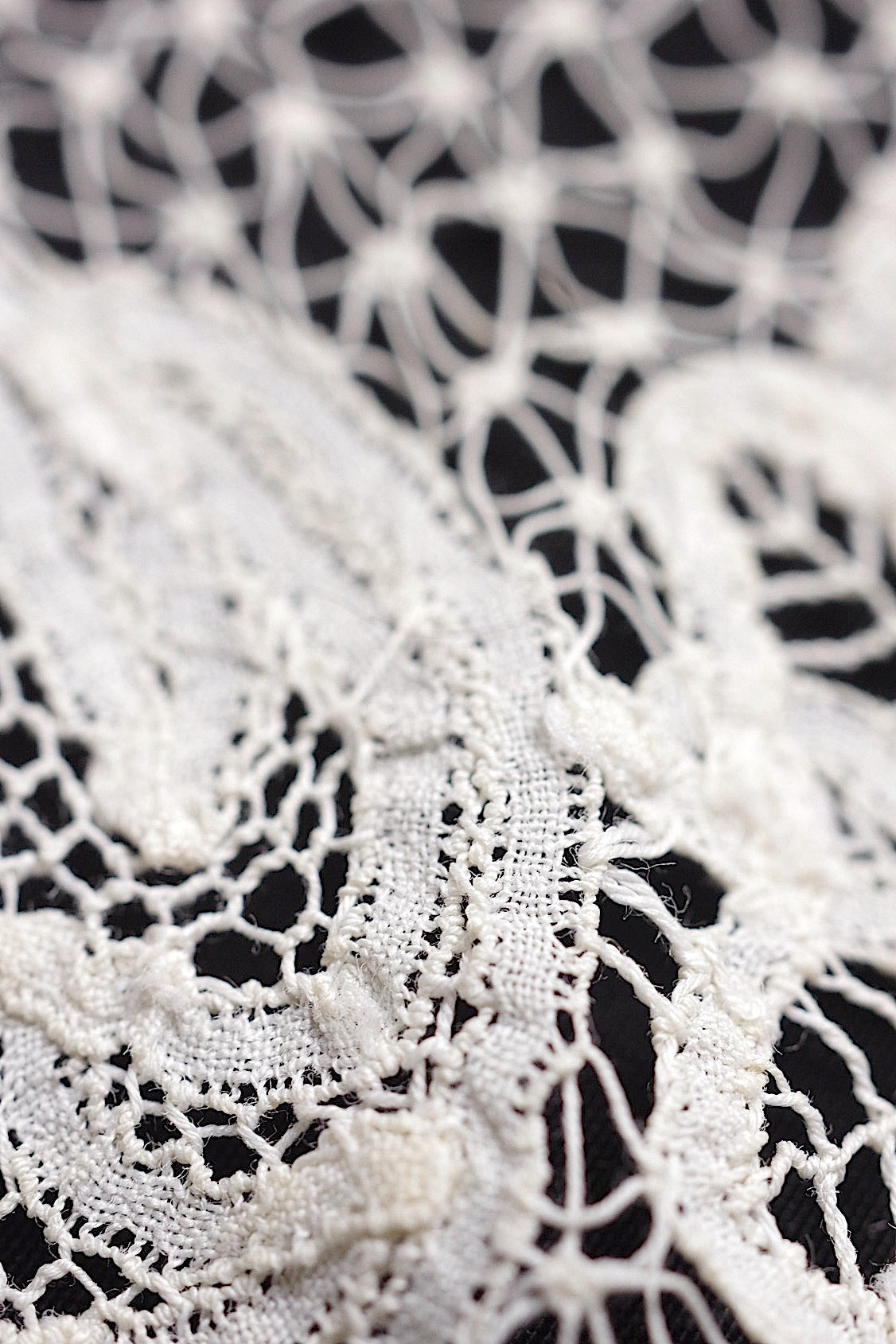 アンティークレース dentelle antique 4種 lots1 .FR a l'epoque