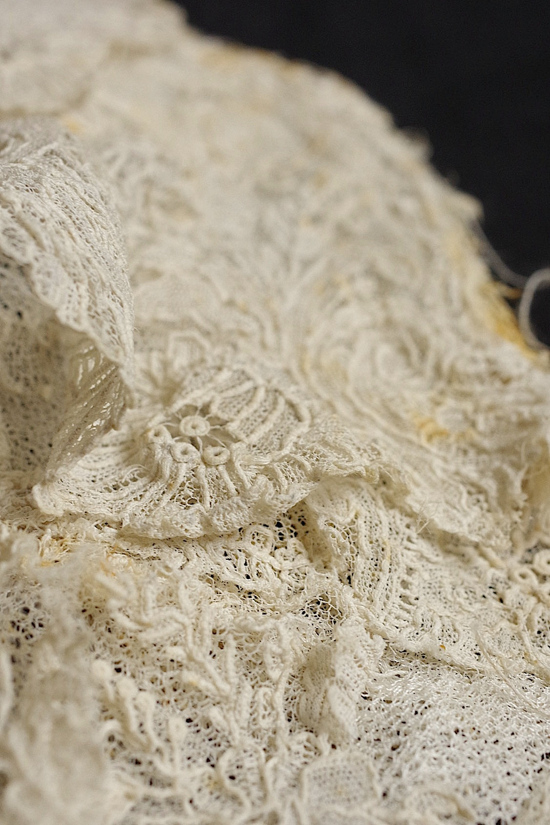 アンティークレース dentelle antique ブリュクセルレース ハギレ .FR a l'epoque