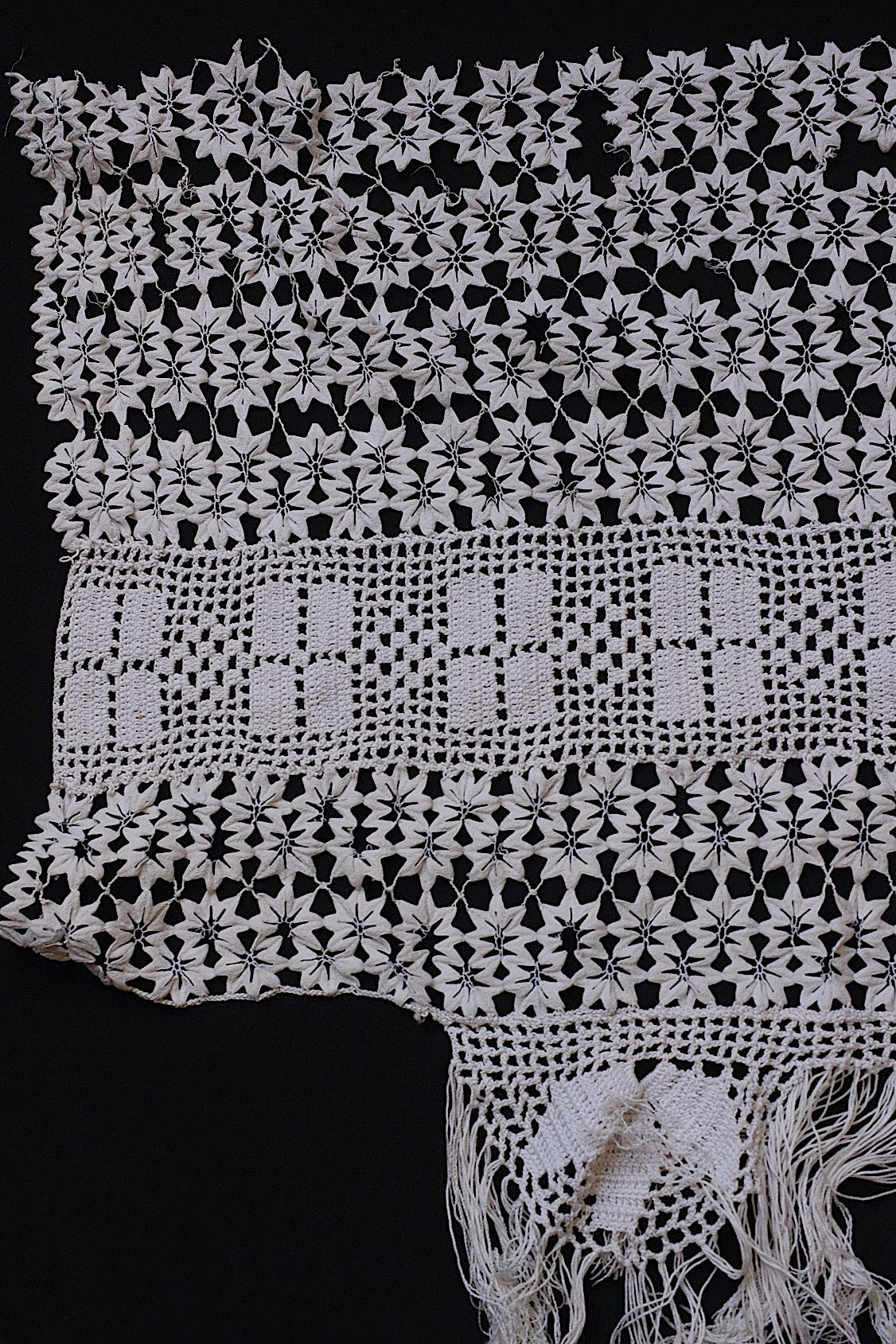 アンティークレース dentelle antique レースハギレ素材用 lots 2 .FR a l'epoque