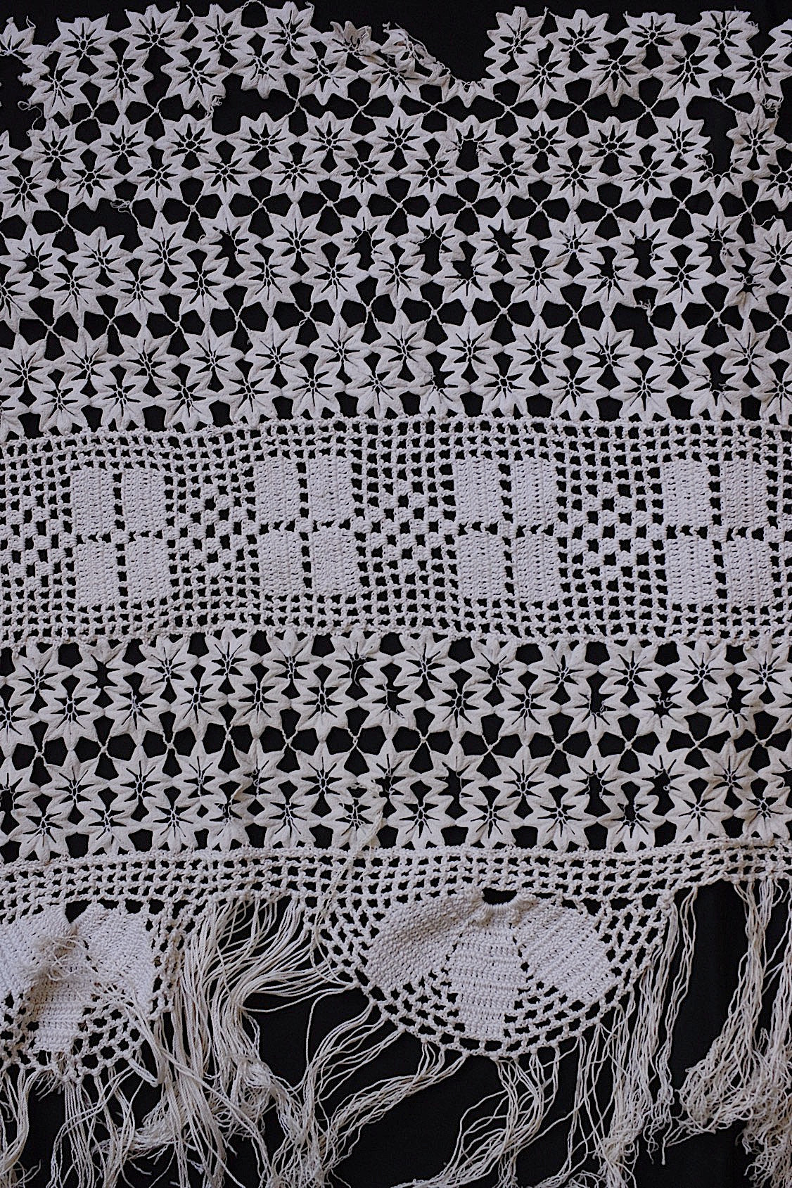 アンティークレース dentelle antique レースハギレ素材用 lots 2 .FR a l'epoque