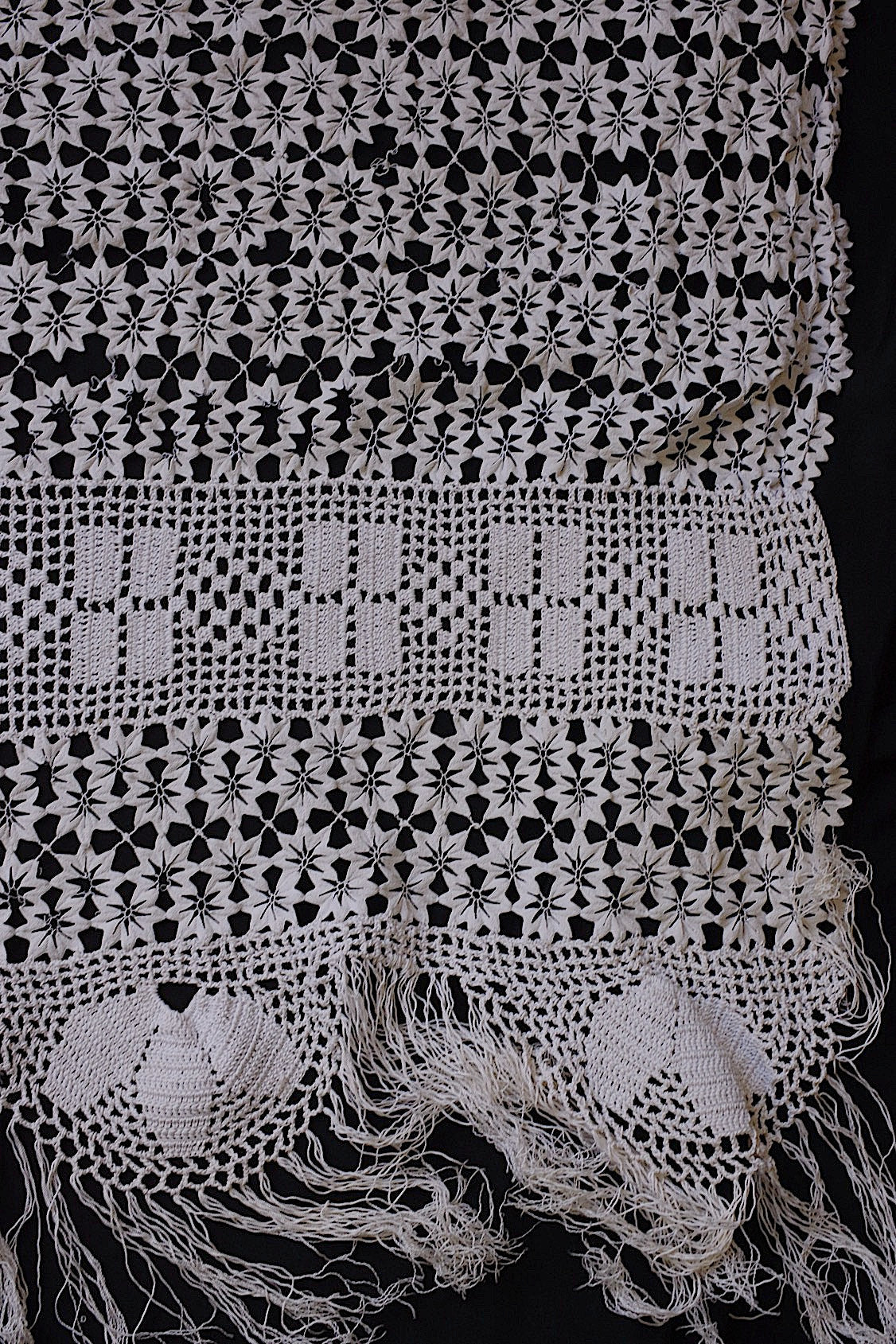 アンティークレース dentelle antique レースハギレ素材用 lots 2 .FR a l'epoque