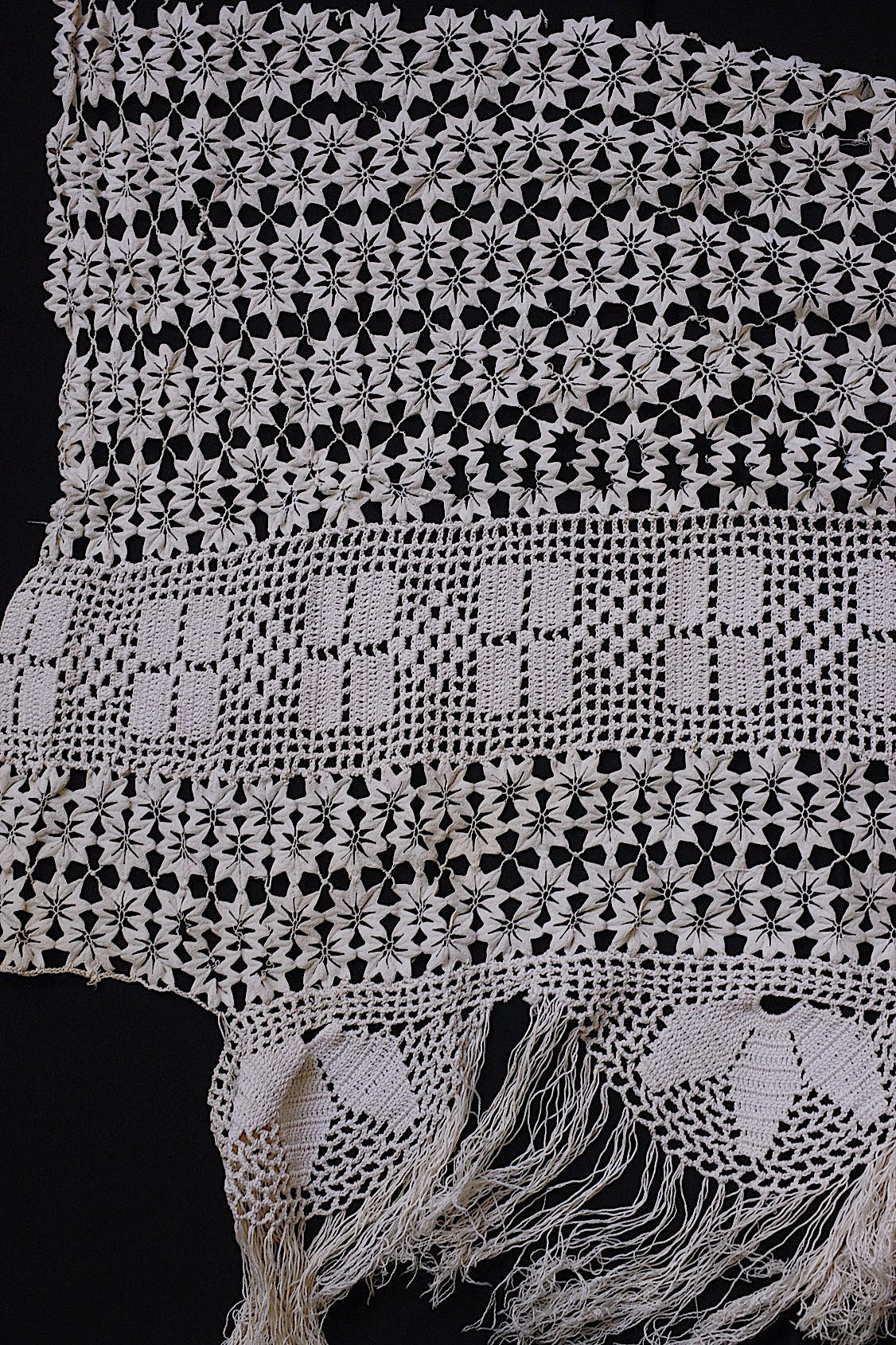 アンティークレース dentelle antique レースハギレ素材用 lots 2 .FR a l'epoque