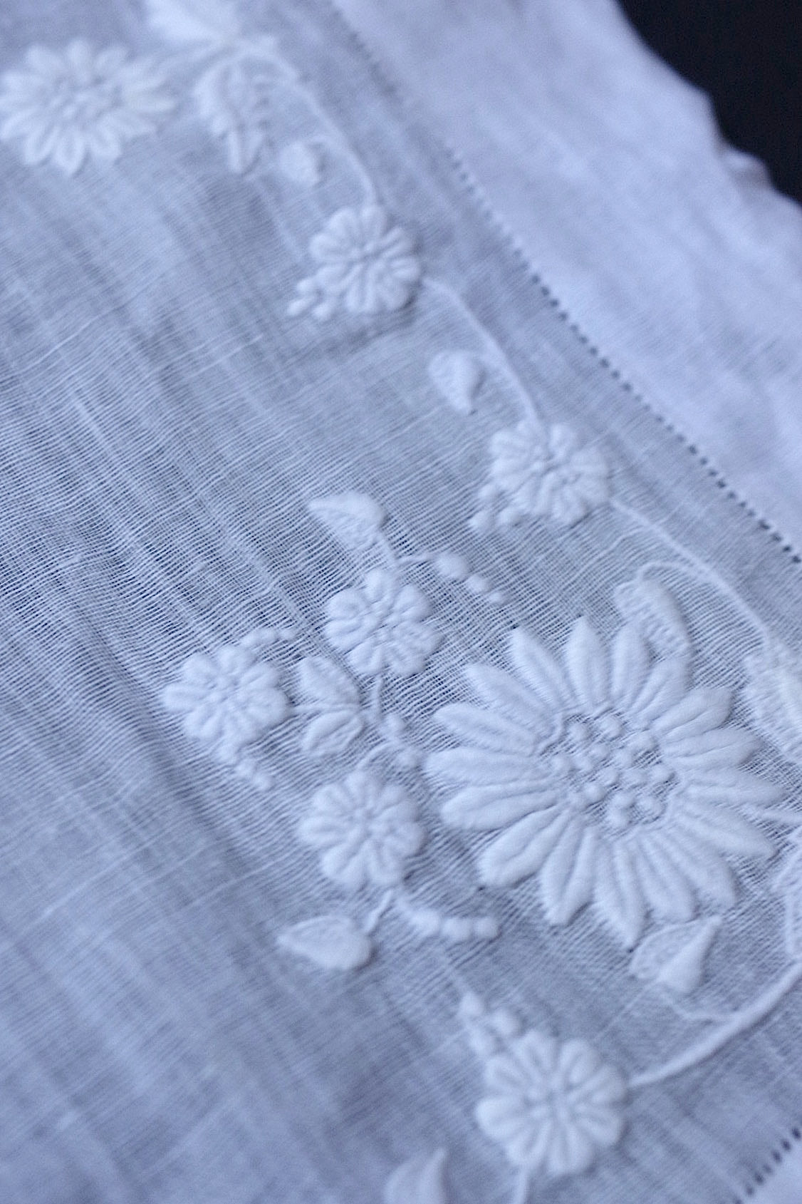 アンティークハンカチ mouchoir antique lots 3 .FR a l'epoque