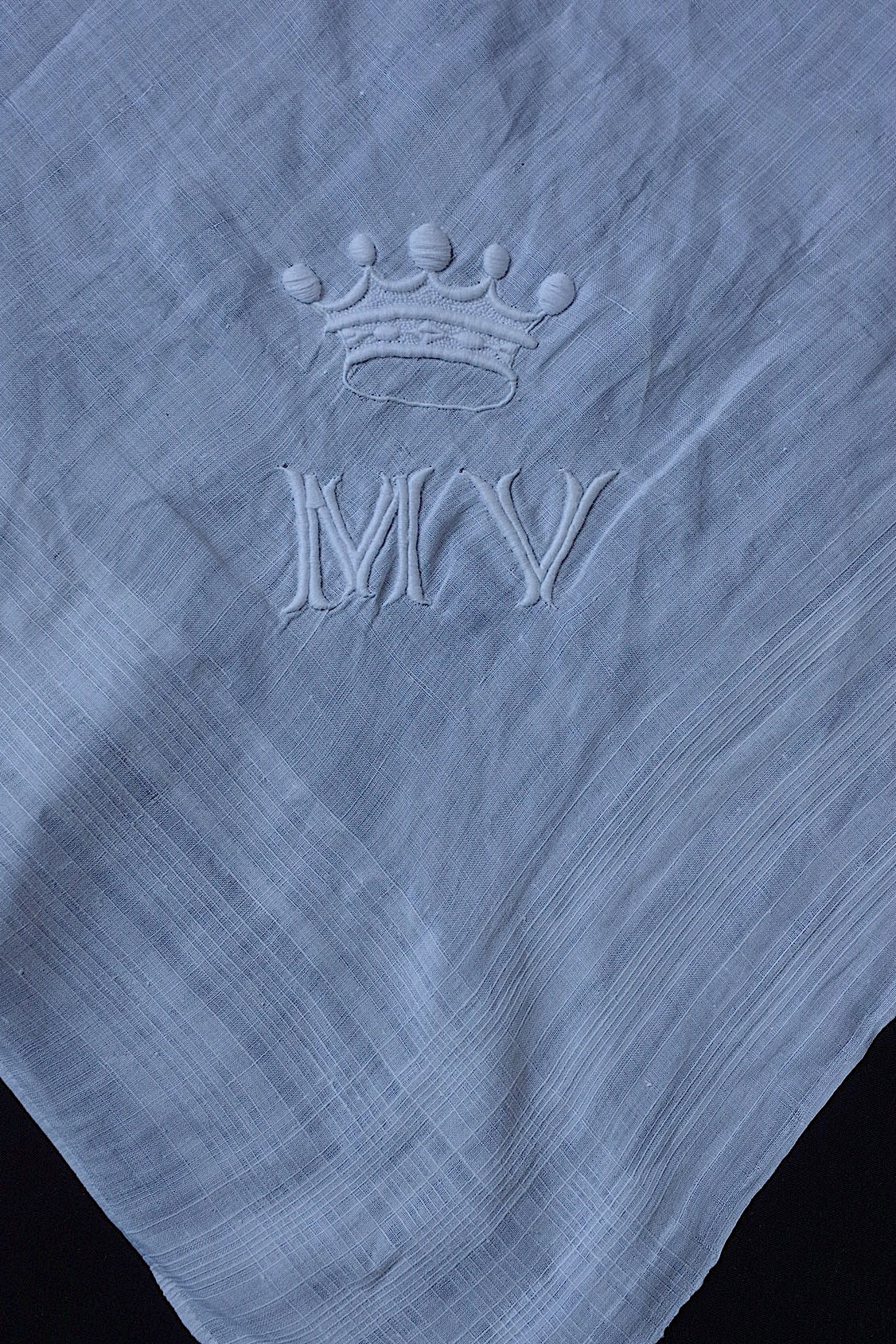 アンティークハンカチ mouchoir antique lots 3 .FR a l'epoque