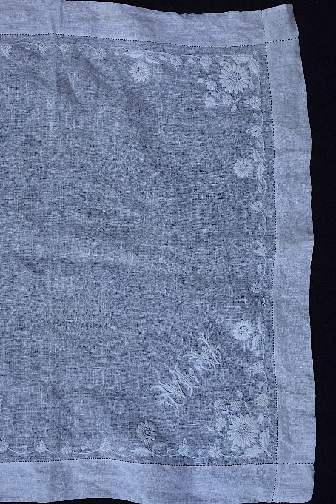 アンティークハンカチ mouchoir antique lots 3 .FR a l'epoque