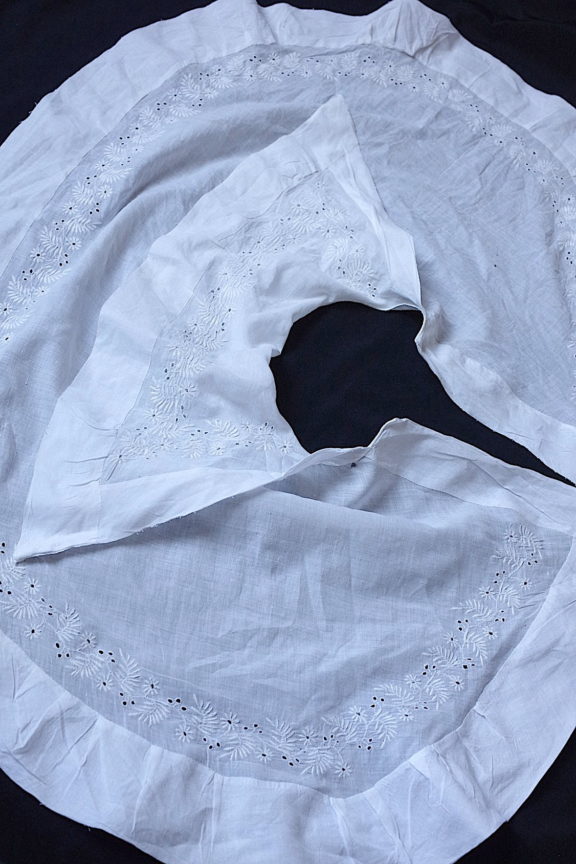 アンティークレース dentelle antique 刺繍襟 .FR a l'epoque