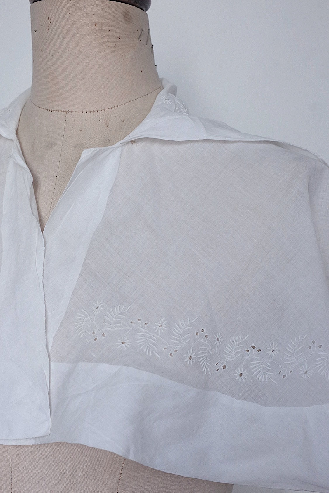 アンティークレース dentelle antique 刺繍襟 .FR a l'epoque