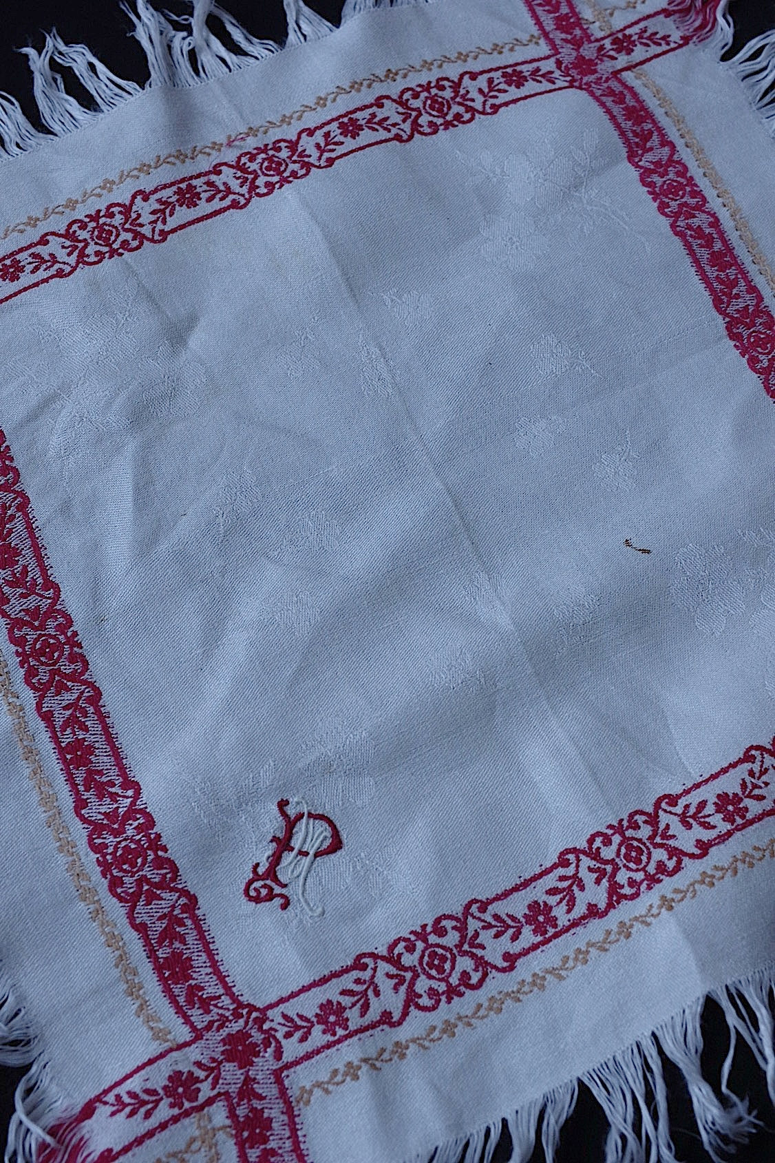 アンティークナプキン nappe antique 6枚 .FR a l'epoque