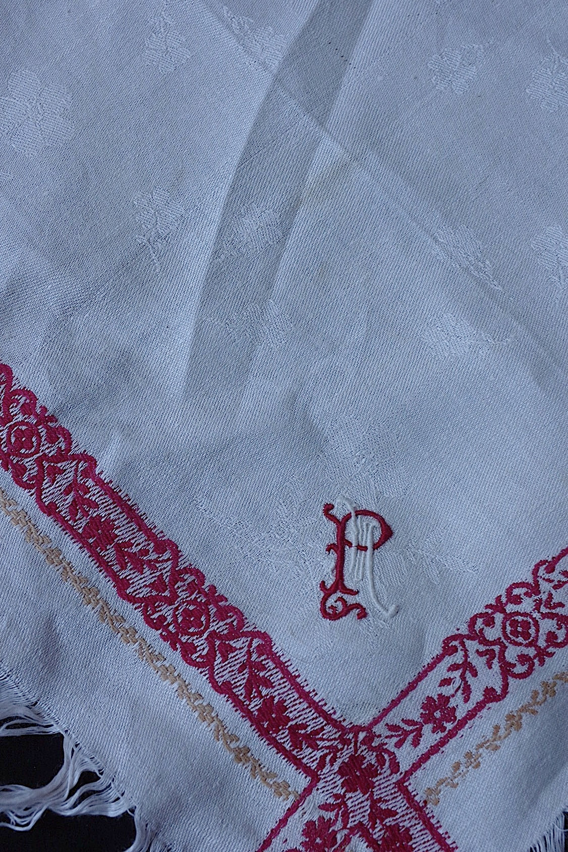 アンティークナプキン nappe antique 6枚 .FR a l'epoque