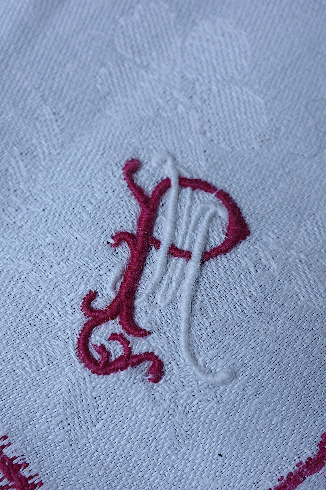 アンティークナプキン nappe antique 6枚 .FR a l'epoque