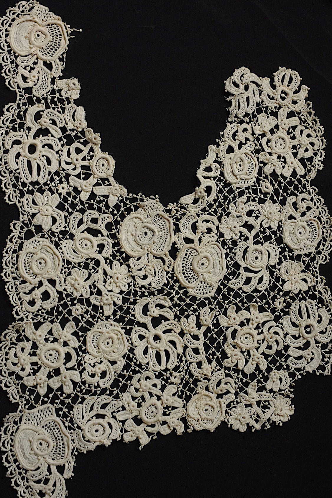 アンティークレース dentelle antique クロシェモチーフ 素材用 .FR a l'epoque