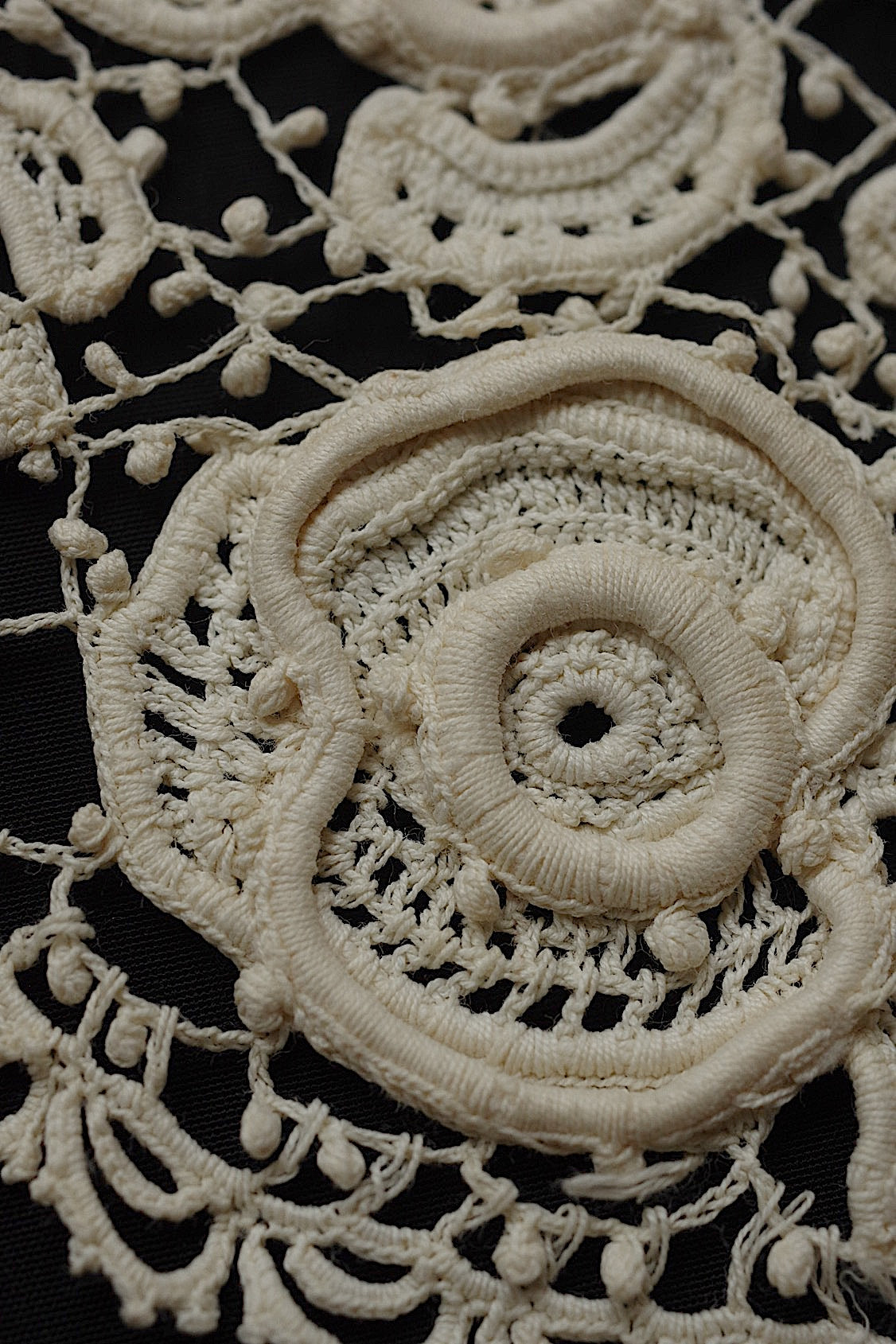 アンティークレース dentelle antique クロシェモチーフ 素材用 .FR a l'epoque