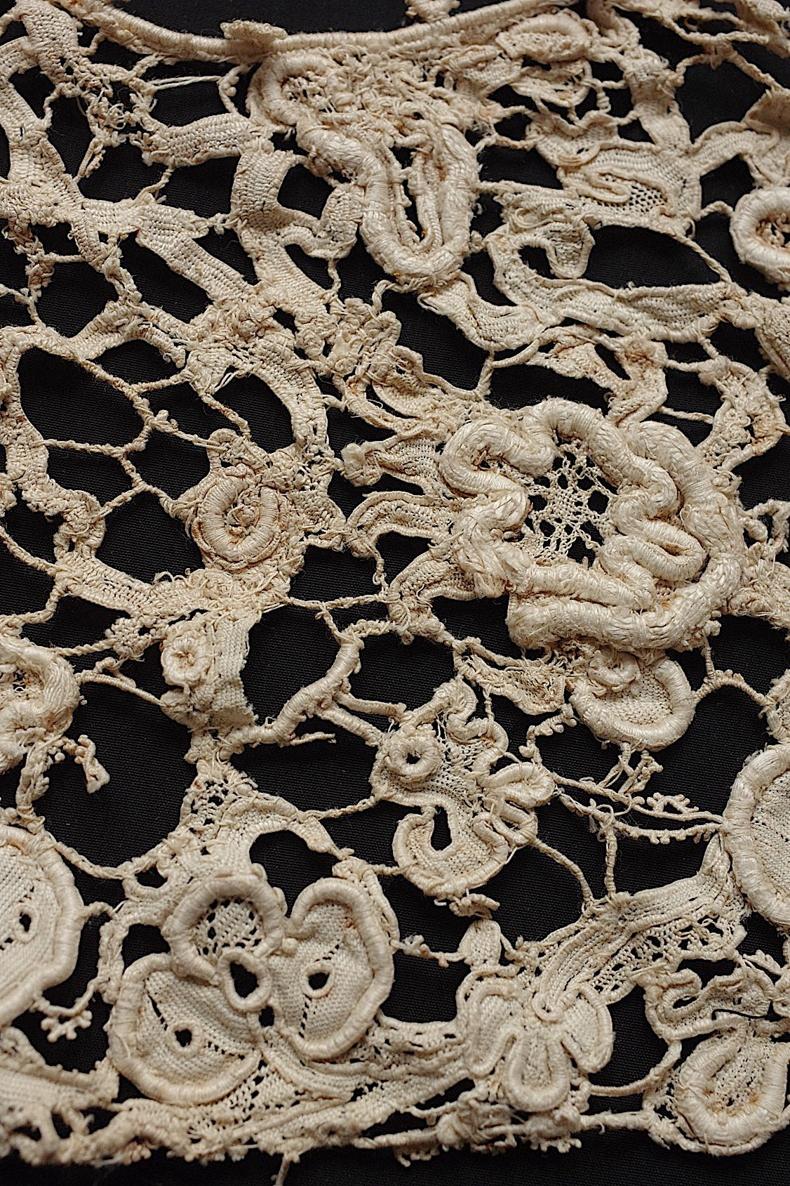 アンティークレース dentelle antique クロシェモチーフ 素材用 .FR a l'epoque