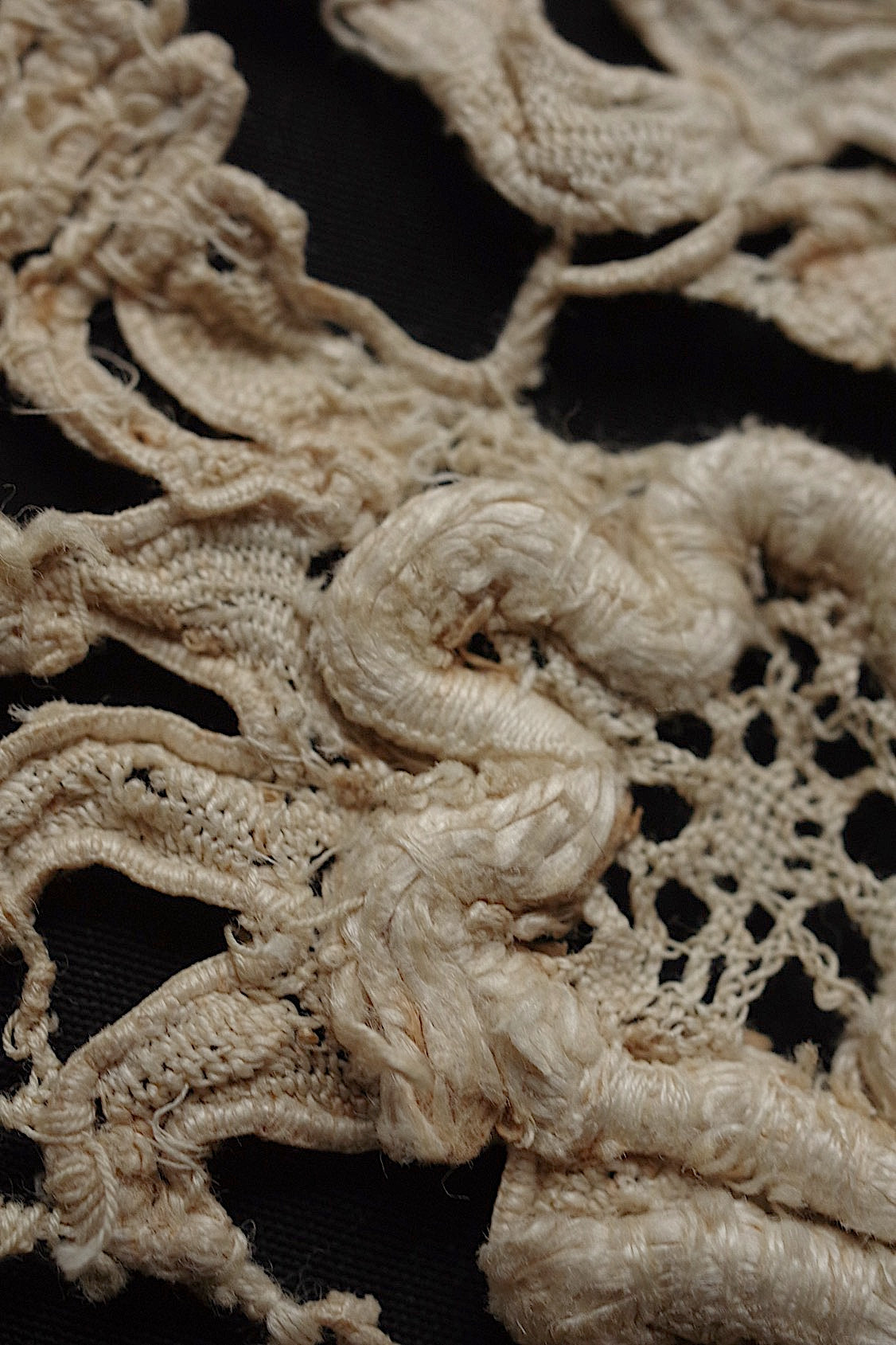 アンティークレース dentelle antique クロシェモチーフ 素材用 .FR a l'epoque