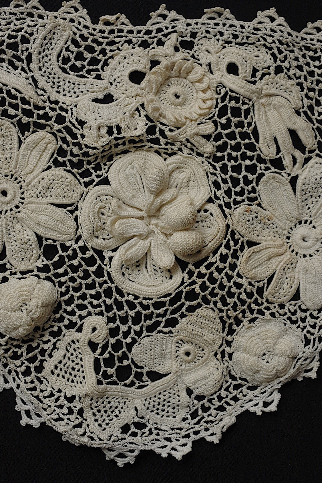 アンティークレース dentelle antique 刺繍生地 クロシェレース 素材用 .FR a l'epoque