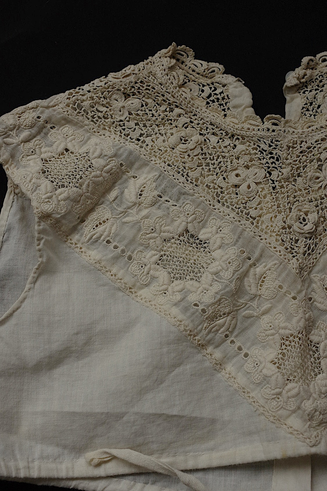 アンティークレース dentelle antique 刺繍生地 クロシェレース 素材用 .FR a l'epoque