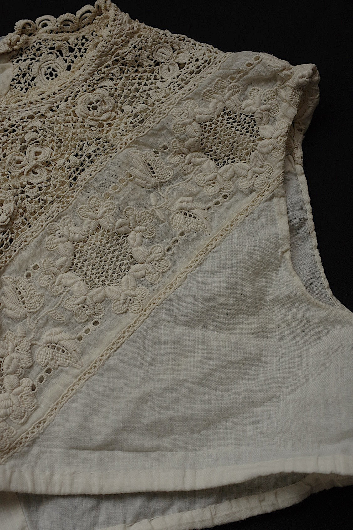 アンティークレース dentelle antique 刺繍生地 クロシェレース 素材用 .FR a l'epoque