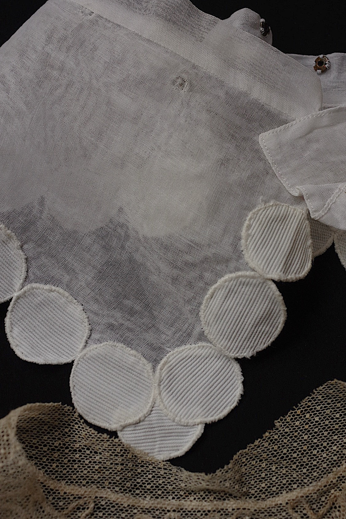 アンティークレース dentelle antique 襟など 5種 素材用 .FR a l'epoque