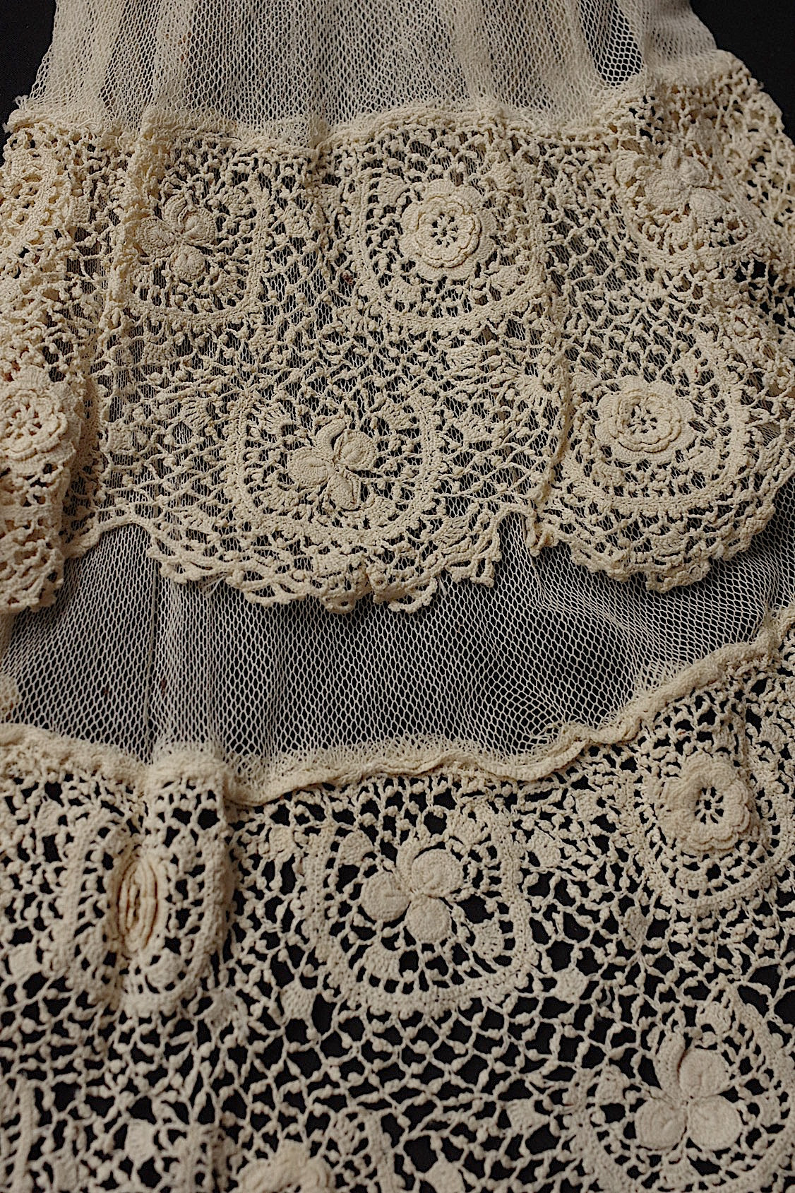 アンティークレース dentelle antique 襟など 5種 素材用 .FR a l'epoque