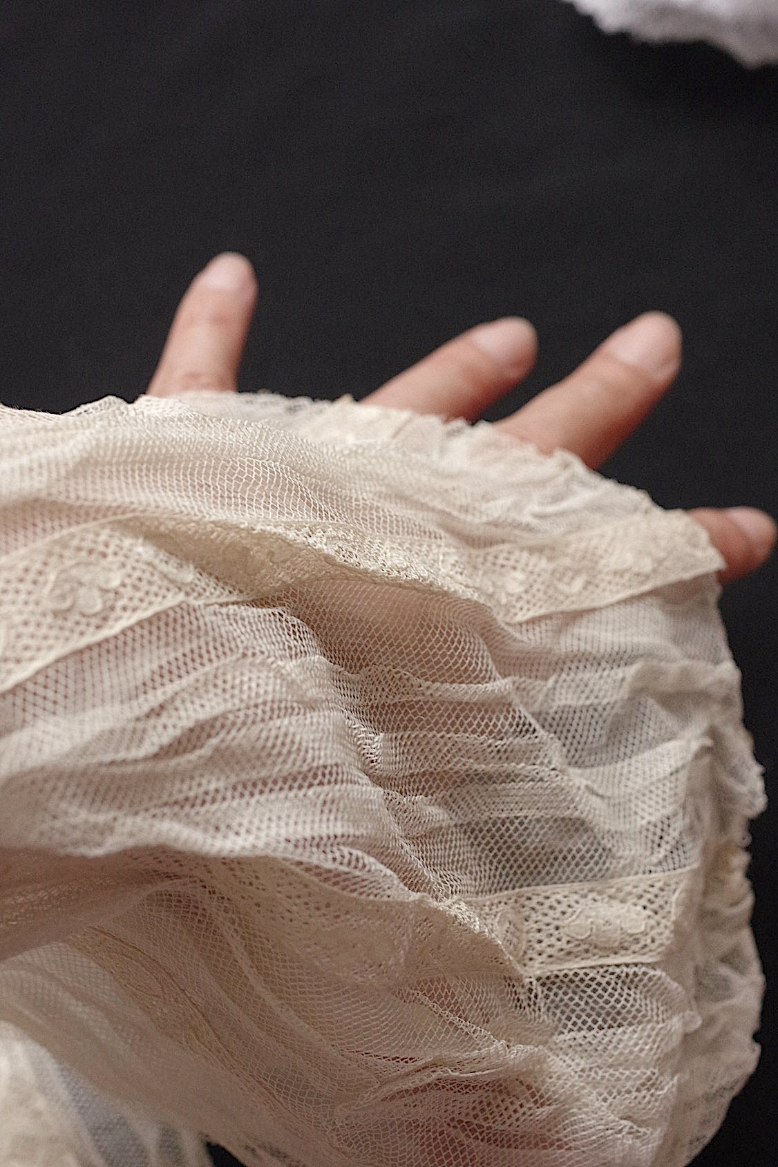 アンティークレース dentelle antique plastron など3種 素材用 .FR a l'epoque