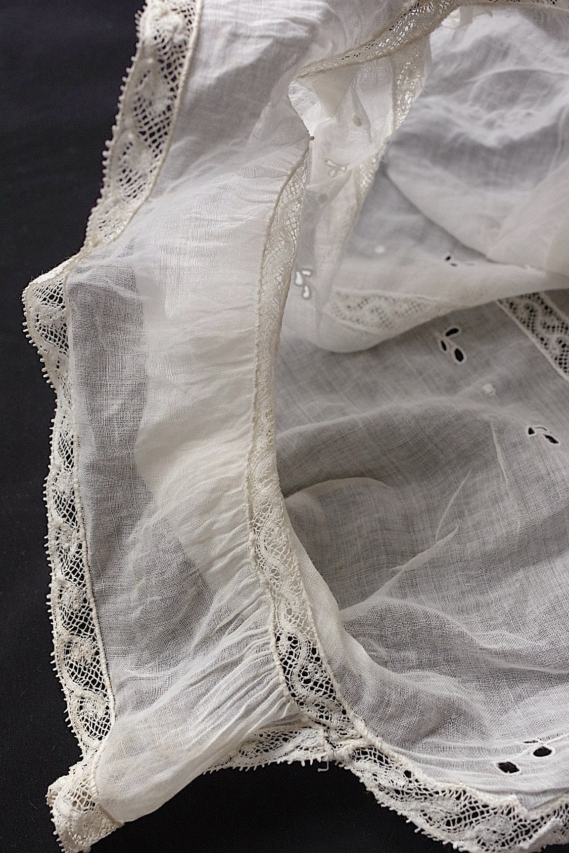 アンティークレース dentelle antique plastron など3種 素材用 .FR a l'epoque