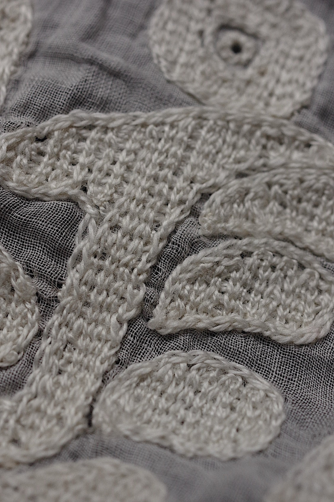 アンティークレース dentelle antique 刺繍生地 ハギレ .FR a l'epoque