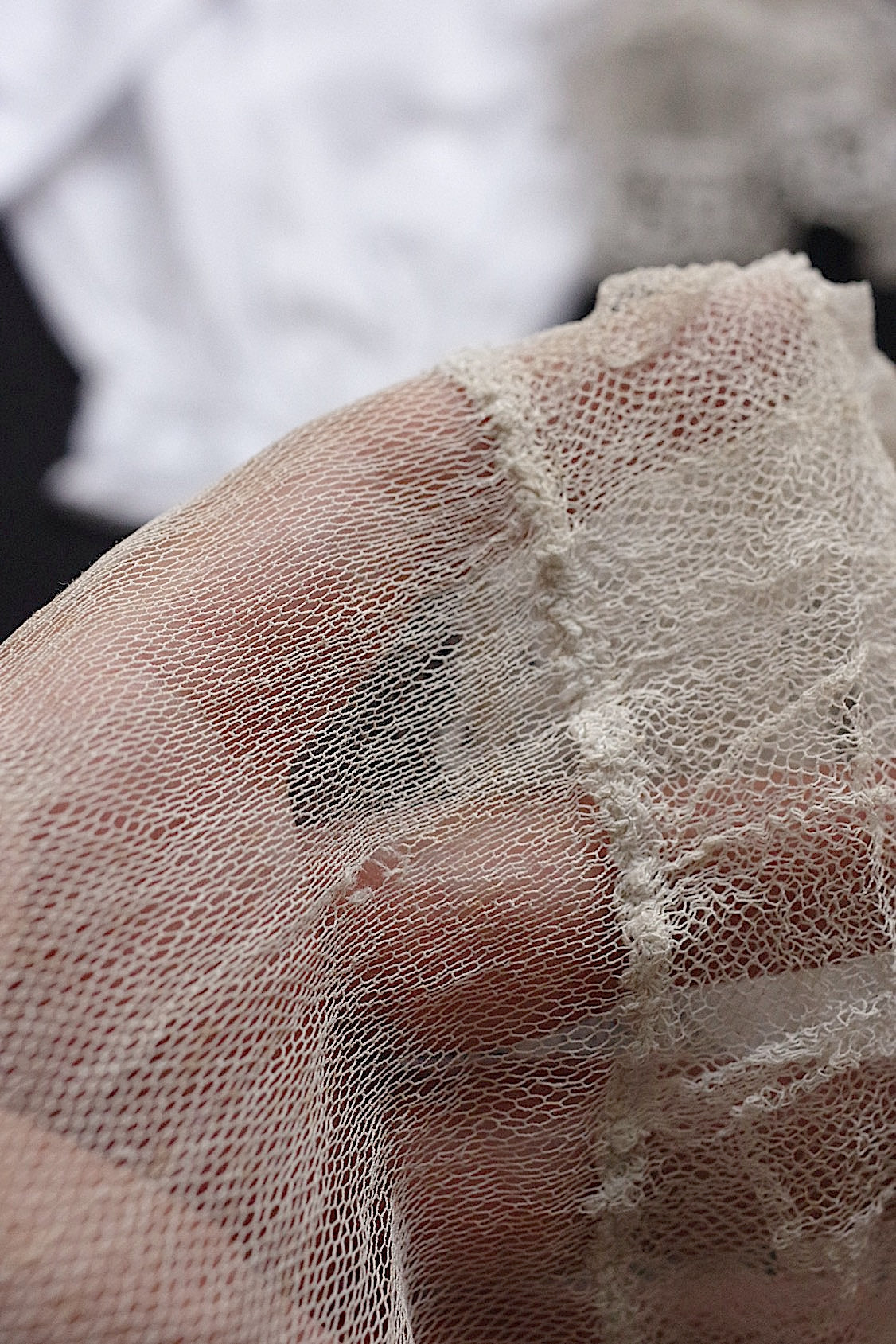 アンティークレース dentelle antique 袖 2つ .FR a l'epoque