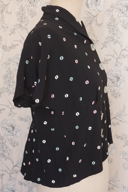 ヴィンテージブラウス blouse vêtement vintage .FR a l'epoque