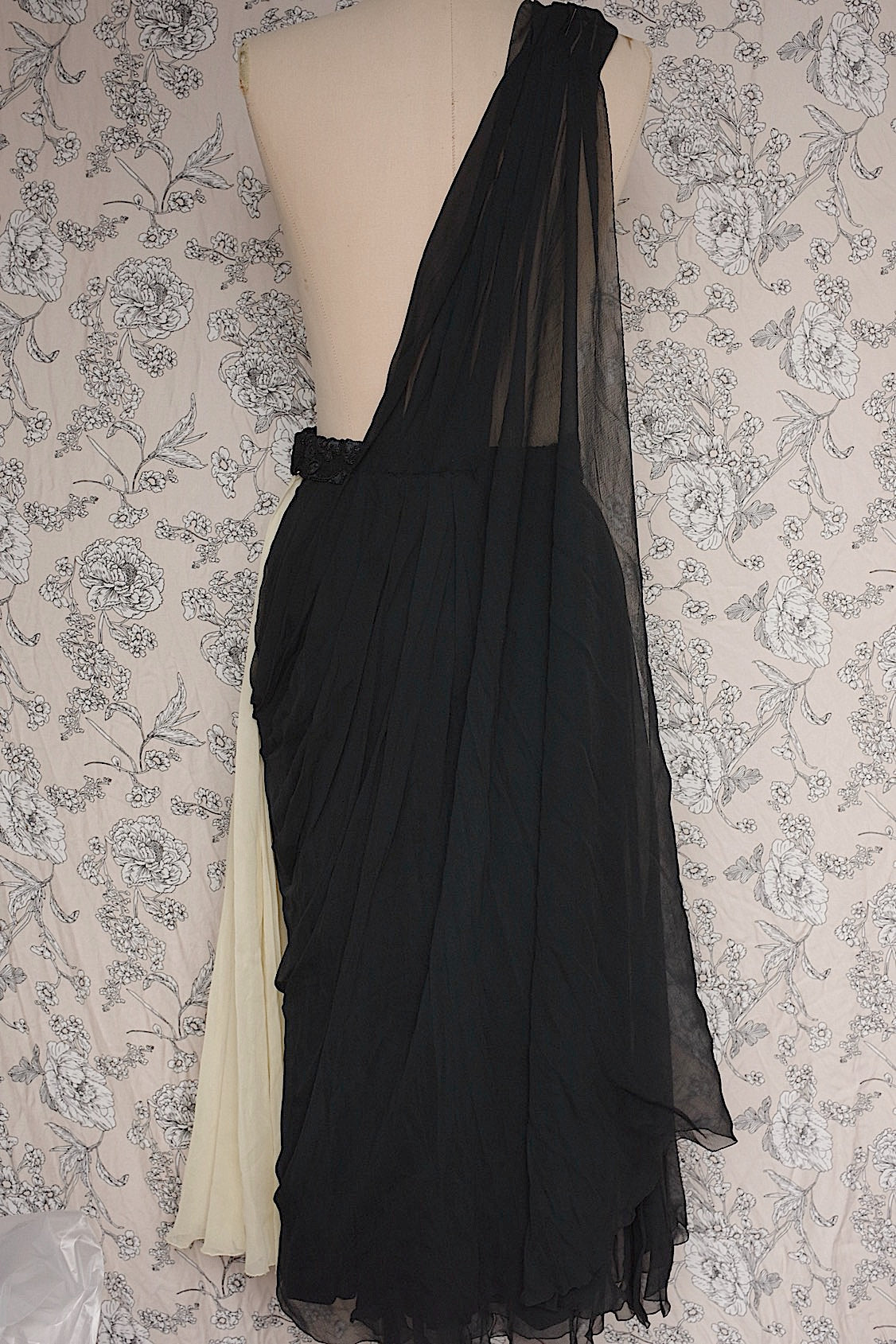 アンティークスカート vêtement  antique シフォンドレープスカート .FR a l'epoque