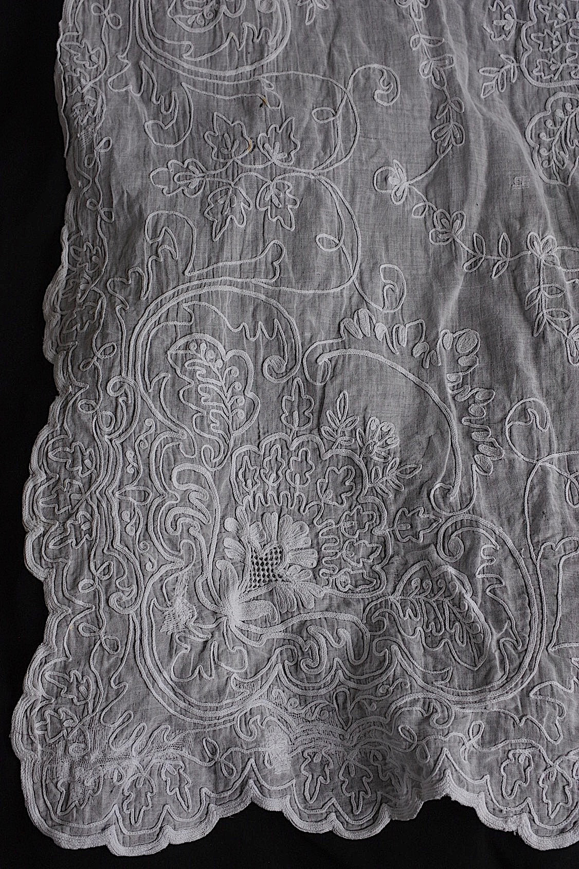 アンティークカーテン linge de maison  antique コーネリー .FR a l'epoque