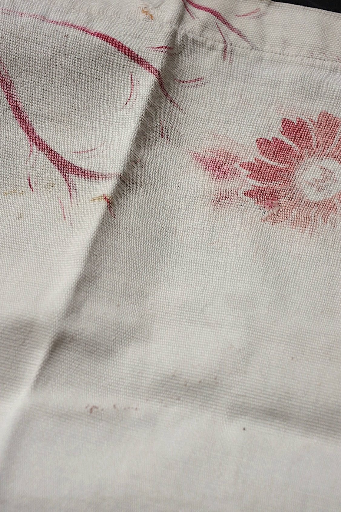 アンティーク生地 tissu antique 生地はぎれ 素材用 .FR a l'epoque