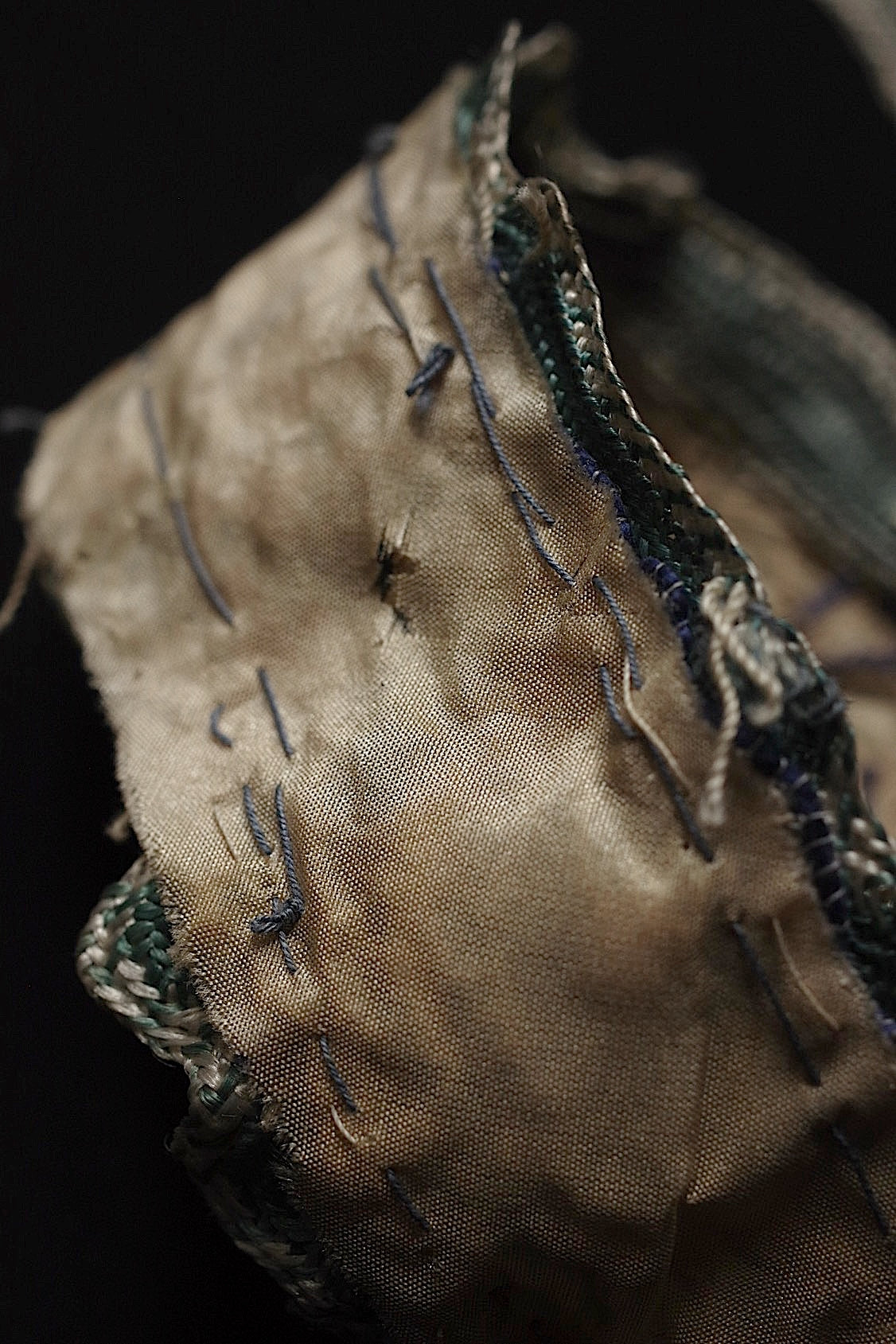 アンティークリボン ruban antique 375cm 30cm .FR a l'epoque