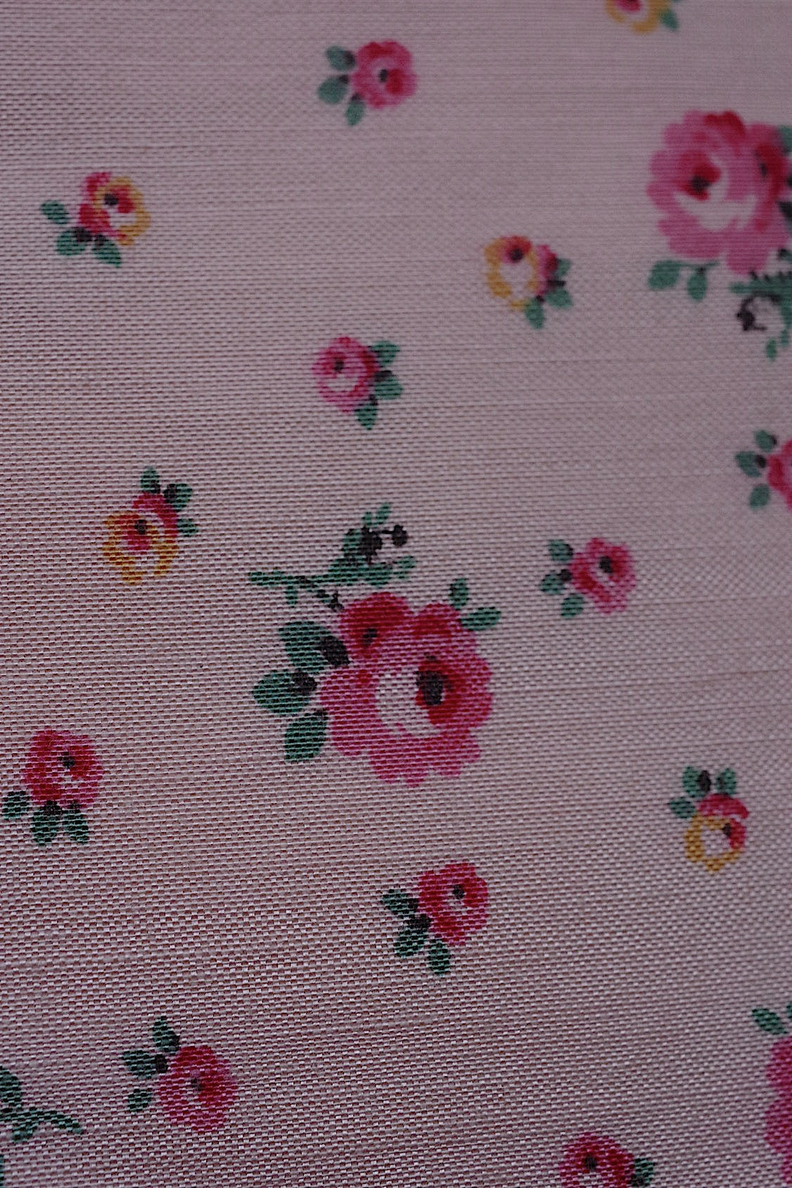 アンティーククッション型ポシェット  tissu antique 小花がら生地 クッション .FR a l'epoque